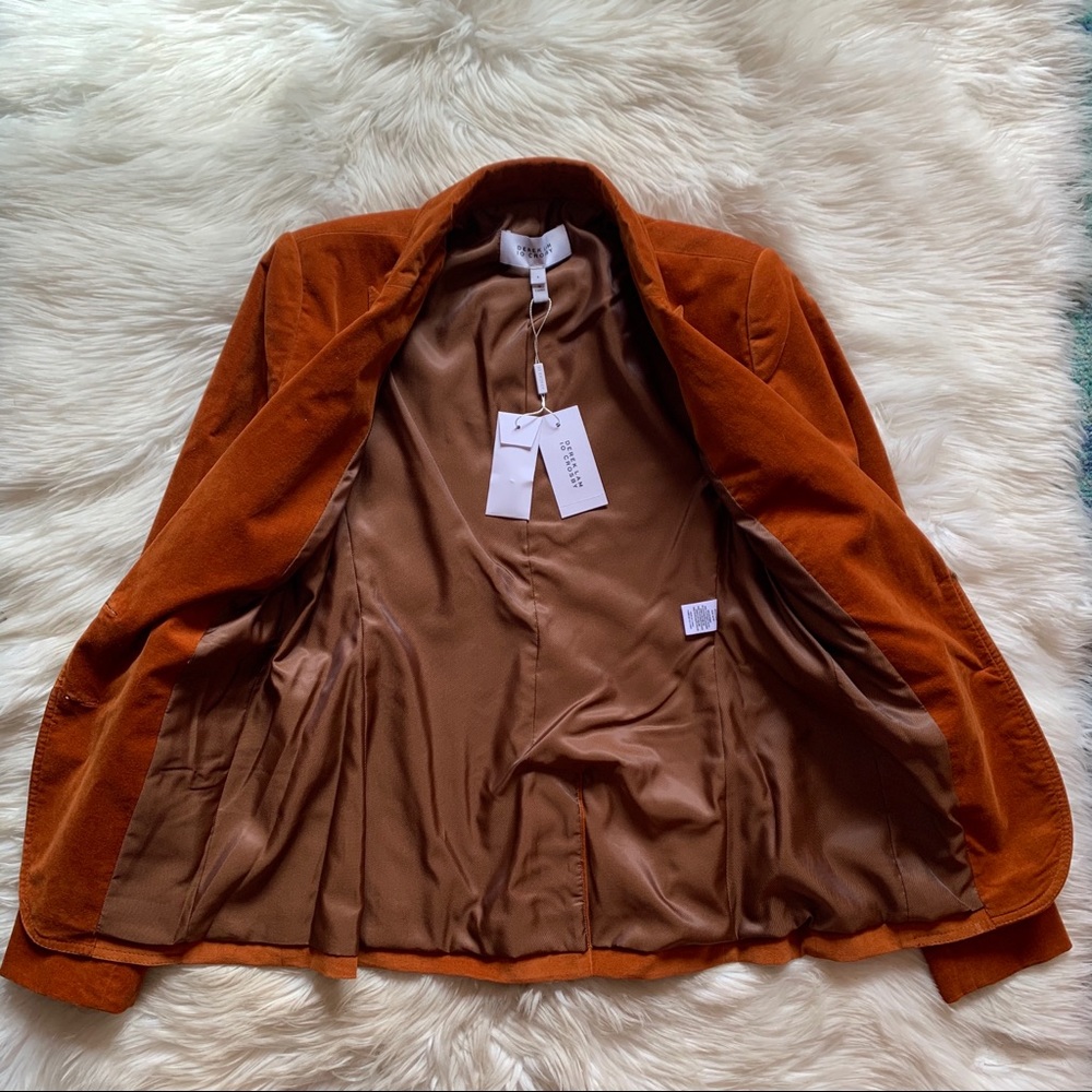 New! DEREK LAM 10 Crosby Velvet Blazer - Picture 5 of 10